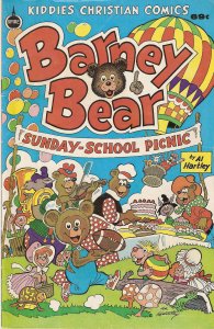 Barney Bear Sunday-School Picnic #1 FAIR ; Spire | low grade comic Christian Com