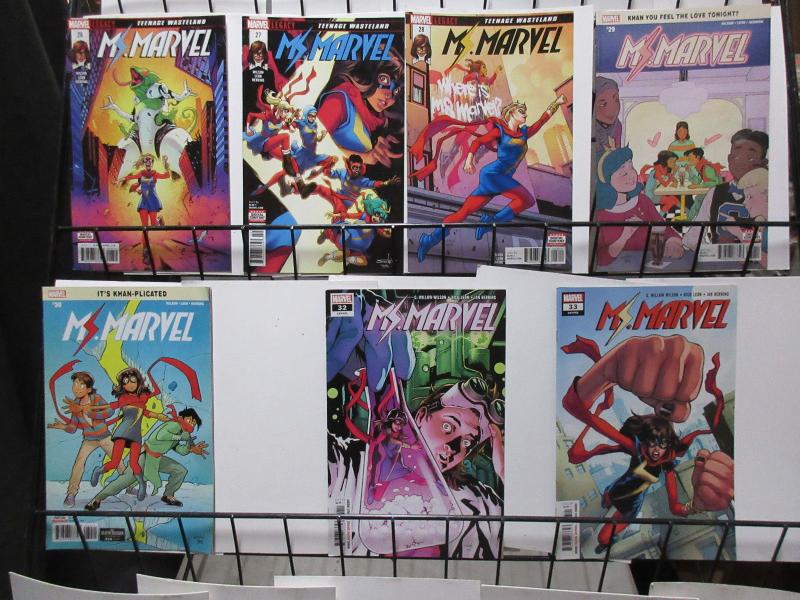 Ms. Marvel Lot of 28Diff Instant Library of Kamala Khan's Adventures GW Wilson 