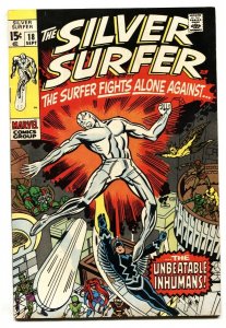 Silver Surfer #18 jack kirby  comic book 1970-Marvel-last issue Inhumans FN+