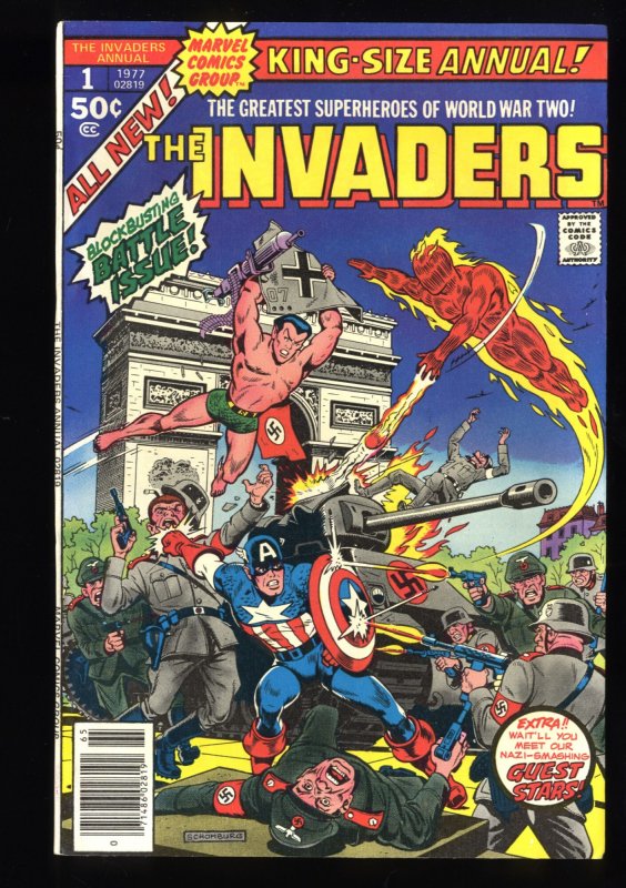 Invaders Annual (1977) #1 VF 8.0 Captain America Human Torch Sub-Mariner!