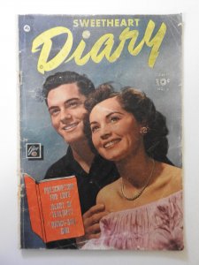 Sweetheart Diary #3 GD/VG 1 in tear bc, pencil fc, cover detached bottom staple