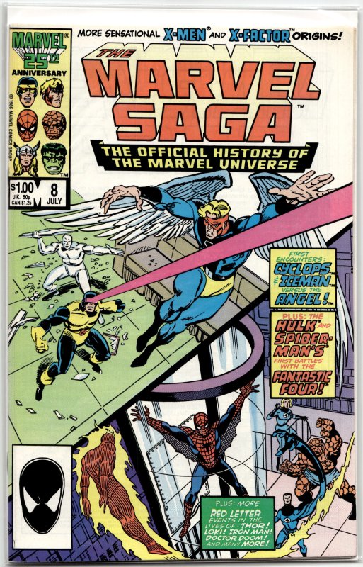 The Marvel Saga The Official History of the Marvel Universe #8 (1986) Marvel ...