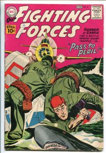 OUR FIGHTING FORCES #61-1960-DC-SILVER AGE-SHARK COVER-GUNNER & SARGE-vg/fn