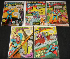 DC Silver-Bronze Age SUPERMAN + SUPERBOY  TITLES 27 Mid Grade Comic Lot VG-VF