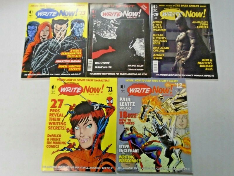 Write Now! Magazine Lot From #5-20 (Last Issue) 10 Different (2003-2009)