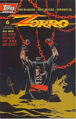 Zorro (Topps) #6 VF/NM Topps - save on shipping - details inside