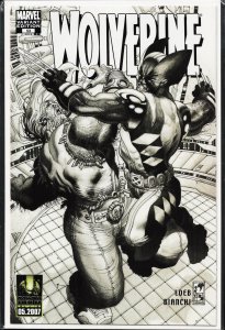 Wolverine #53 Black and White Cover (2007) Wolverine