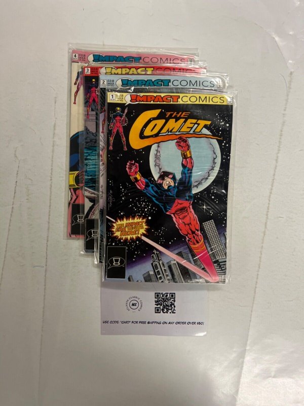 4 The Comet Impact Comic Books # 1 2 3 4 25 JS61