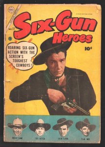 Six-Gun Heroes #27 1954-Fawcett-Tom Mix-Tex Ritter-Rocky Lane-Lash Larue-B-We...