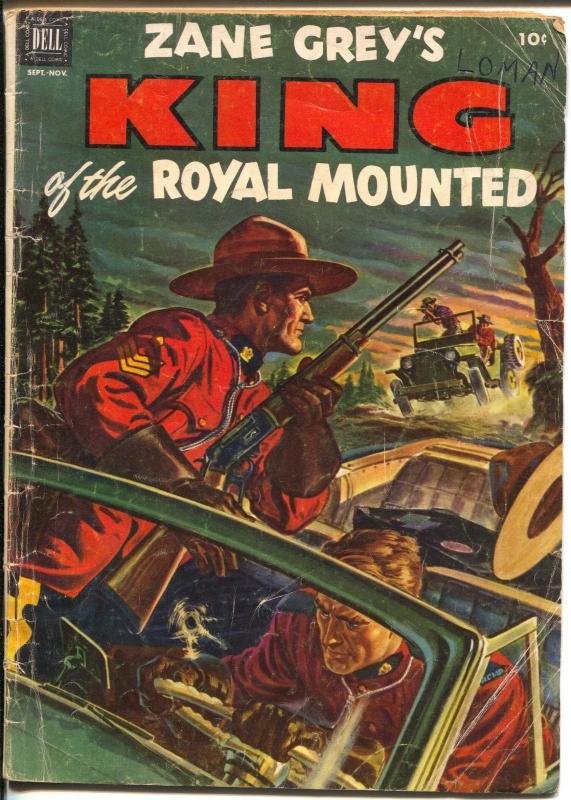 King of The Royal Mounted #9 1952-Dell-Zane Grey-RCMP-G/VG