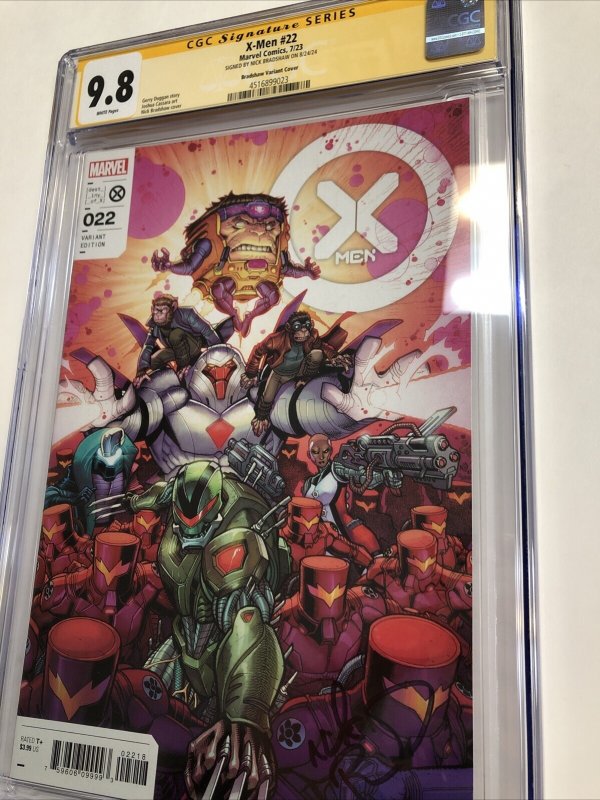 X-Men (2022) # 22 (CGC 9.8 SS) Signed Nick Bradshaw • Marvel •1:25 • Census = 2
