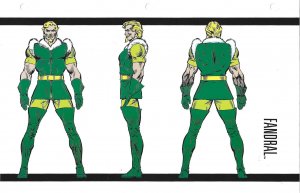 Official Handbook of the Marvel Universe Sheet- Fandral