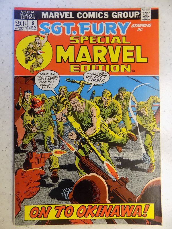 SPECIAL MARVEL EDITION # 8 SGT. FURY WAR ACTION ADVENTURE