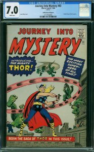 Journey into Mystery #83 (1962) CGC 7.0 First App THOR Golden Record Reprint