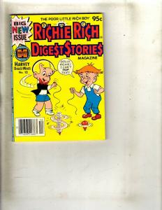 Lot of 9 Richie Rich Digest Stories #2 3 4 5 6 6 7 11 12 WS15