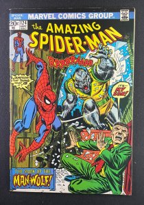 Amazing Spider-Man (1963) #124 FN/VF (7.0) 1st App Man-Wolf John Romita