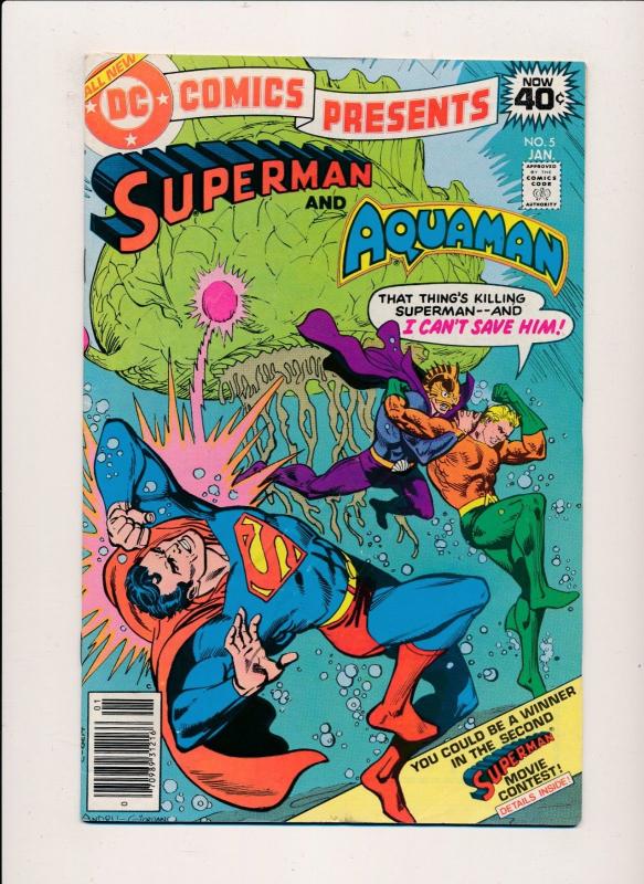 LOT OF 3 DC Presents SUPERMAN & Adam Strange #3,&MM #4,& Aquaman #5 F/VF(PF115)