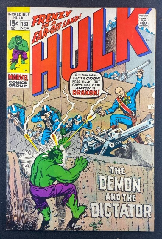 Incredible Hulk (1968) #133 VF- (7.5) Herb Trimpe 1st App Václav Draxon