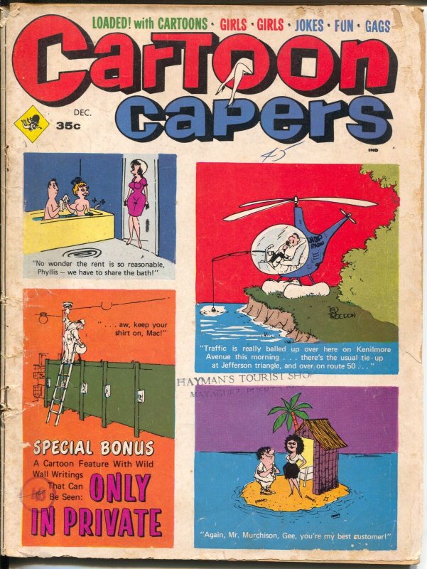 Cartoon Capers  12/1968-Marvel-cartoons-gags-Trogdon-Bob Tupper-G