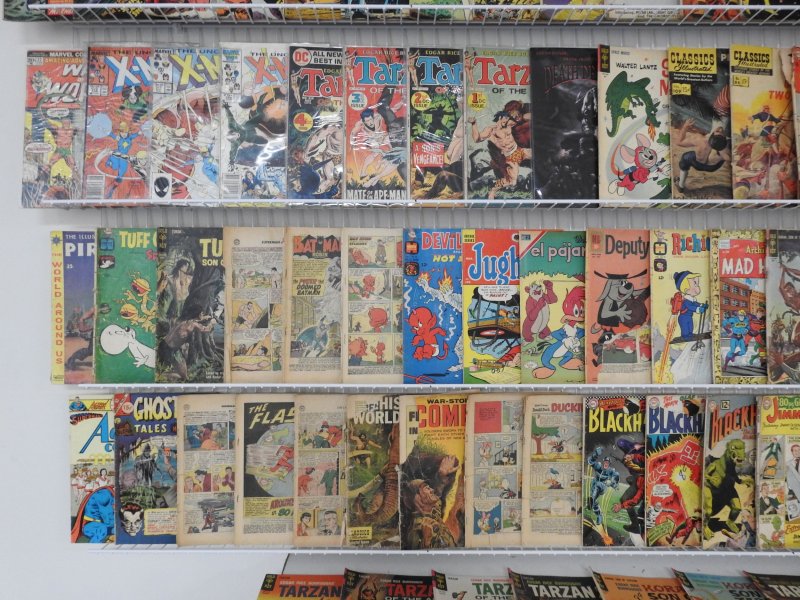 Huge Lot 140+ Low Grade Comics W/ Adventure Comics, Tarzan, +More! See desc