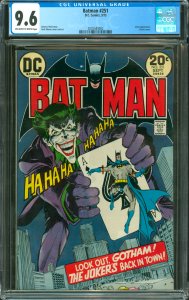 Batman #251 CGC Graded 9.6 Joker appearance. Classic Cover 