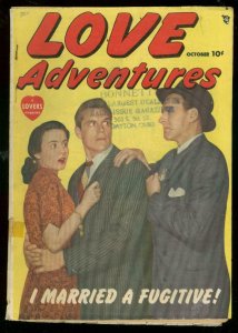 LOVE ADVENTURES #1 1949-PHOTO CVR-CRIME-ROMANCE-MYSTERY VG