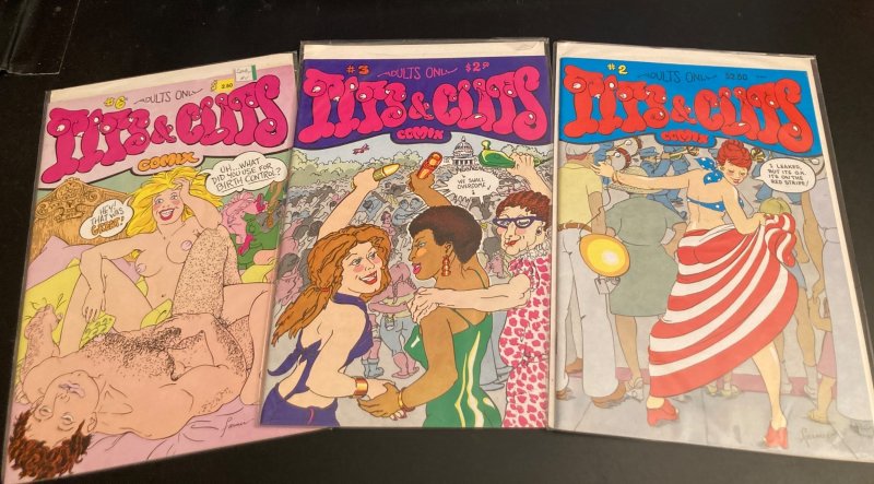 BIG Lot of *16* ADULT/XXX Comix! Domino Lady•Doll•Tits/Clits•Strips/C. Austen+++