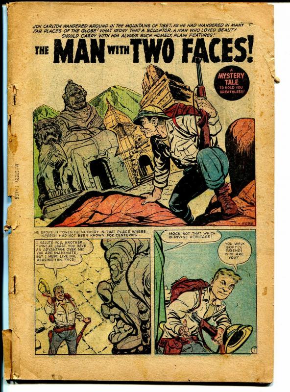 Mystery Tales #38 1956-Atlas-horror tales-coverless reading copy-P