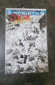 Suicide Squad #1 Midtown Comics Black and White Cover (2016)