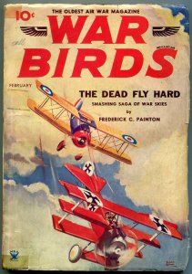 War Birds Pulp February 1934- Belarski cover- Frederick Painton VG-