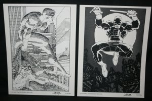 Daredevil Portfolio Marvel 1991 with 6 Signed Prints by John Romita Jr.