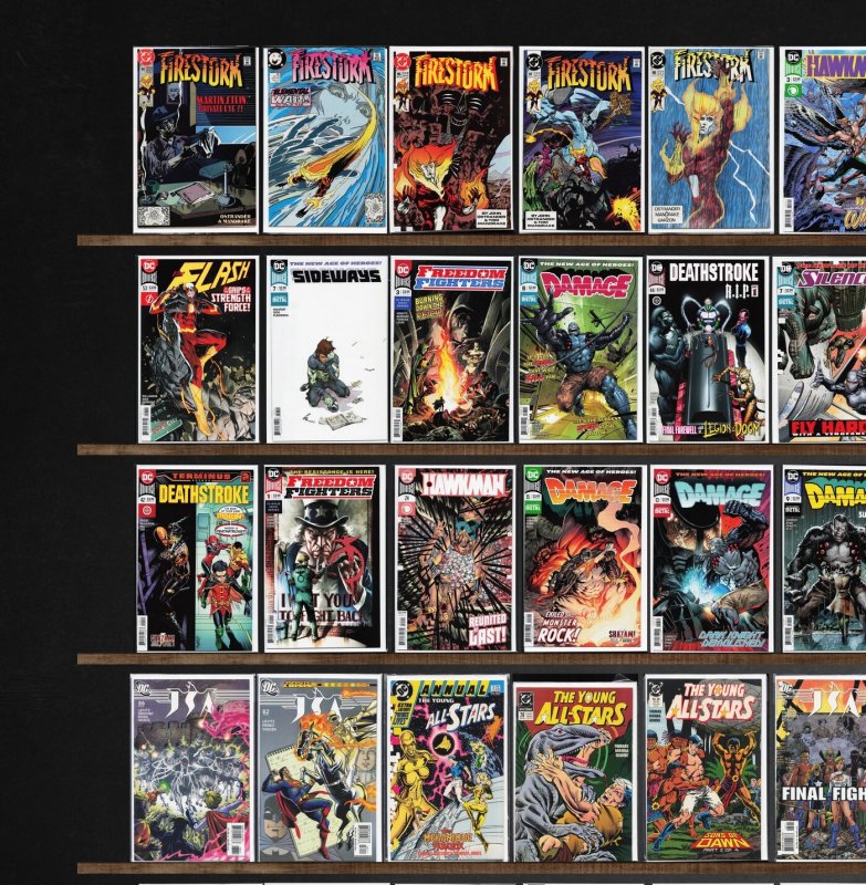 Huge Lot 140+ Comics with Justice League, Hawkman, Damage & More!