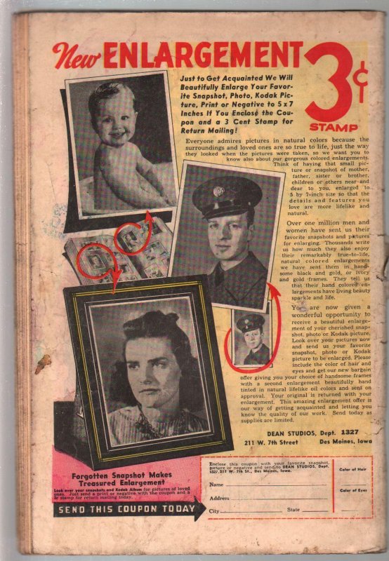 Happy #11 1946-Nedor-crazy funny animals-violent stories-prank cover-G+