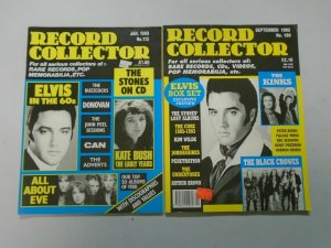 Elvis issues of Record Collector UK magazine 2 different (1989+93)