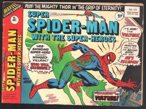 Super Spider-man & The Super-Heroes #177 1976-Vulture-Thor-Iron Man
