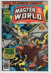 MARVEL CLASSICS COMICS SERIES #21 - 8.0 - OW-W - Master of the World