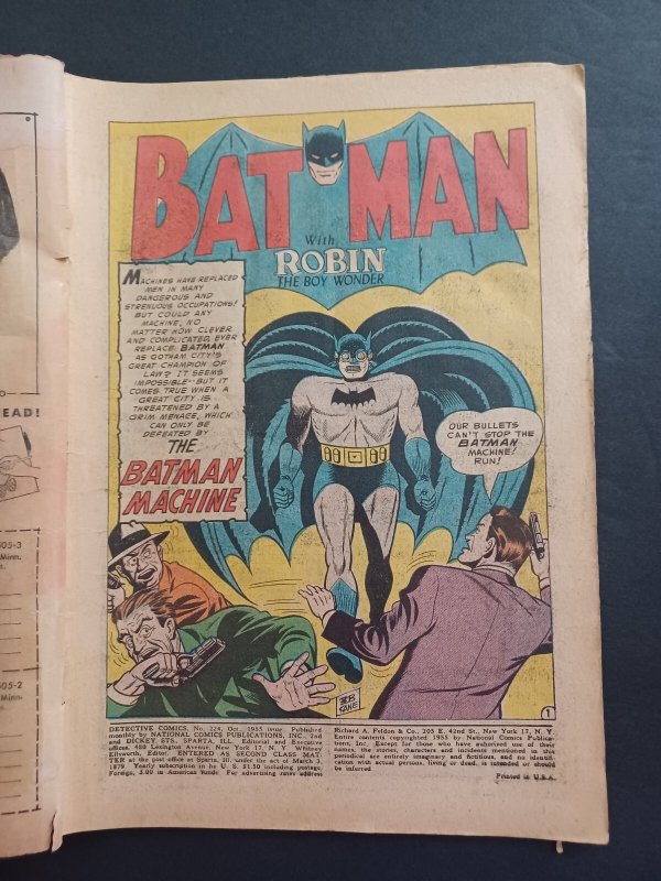 Detective Comics #224 - Batman - Robin - 1955 - FR/GD