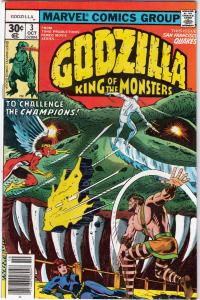 Godzilla King of the Monsters Set #1to3 (Aug-77) NM/NM- High-Grade Godzilla