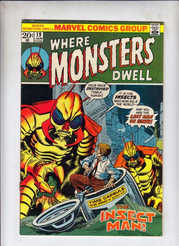 Where Monsters Dwell #19 (Jan-73) NM/NM- High-Grade 