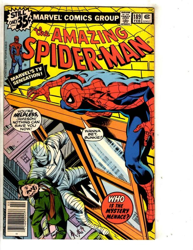 Amazing Spider-Man # 189 FN Marvel Comic Book Goblin Rhino Vulture Elektro JG9