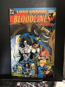 Lobo Annual #1 (1993) Bloodlines outbreak! Super high grade gem! NM+ Wow!