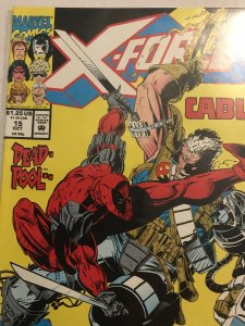 X-FORCE #15 : Marvel 10/92 NM-; Deadpool Vs. Cable