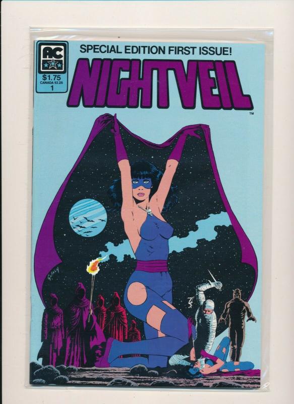 AC Comics Special Edition NIGHTVEIL #1-2 Scarlet Scorpion VF/NM   (PF639) 