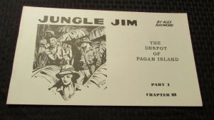 1972 JUNGLE JIM by Alex Raymond Part 1 Ch.3  B&W Sundays King Features KFS VF