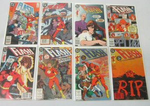 Flash comic lot from:#2-49 2nd Series 24 different books 8.0 VF (1987 to 1991) 