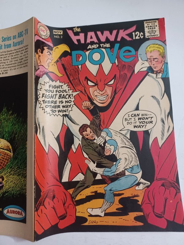 Hawk and Dove #2 - Steve Ditko Cover - 1968 - VF