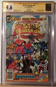 1ST JADE, INFINITY INC.! All-Star Squadron #25 NEWSSTAND CGC 9.6 NM+ SIGNED ROY