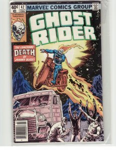 Ghost Rider #42 Newsstand Edition (1980) Ghost Rider