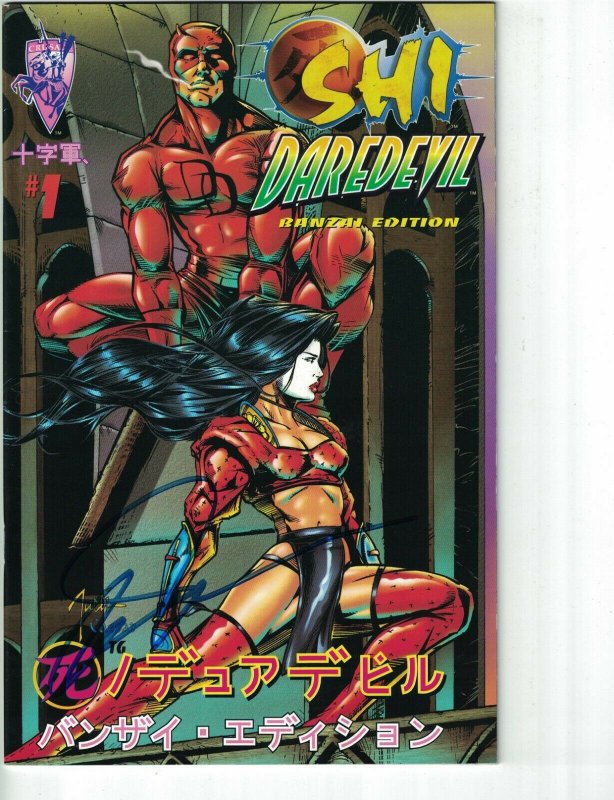 Shi/Daredevil: Honor Thy Mother #1 Banzai Edition - signed by Bill Tucci w/COA