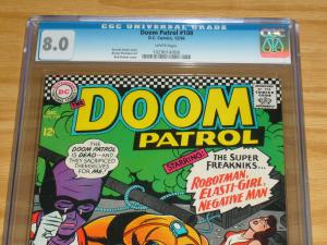 Doom Patrol #108 CGC 8.0 silver age dc comics - beast boy - robotman 1966